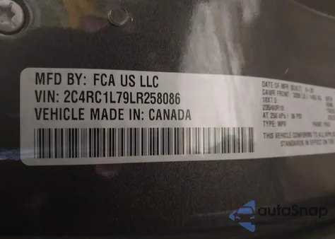 2020 Chrysler Pacifica Hybrid Touring L из США, поврежденный, VIN 2C4RC1L79LR258086